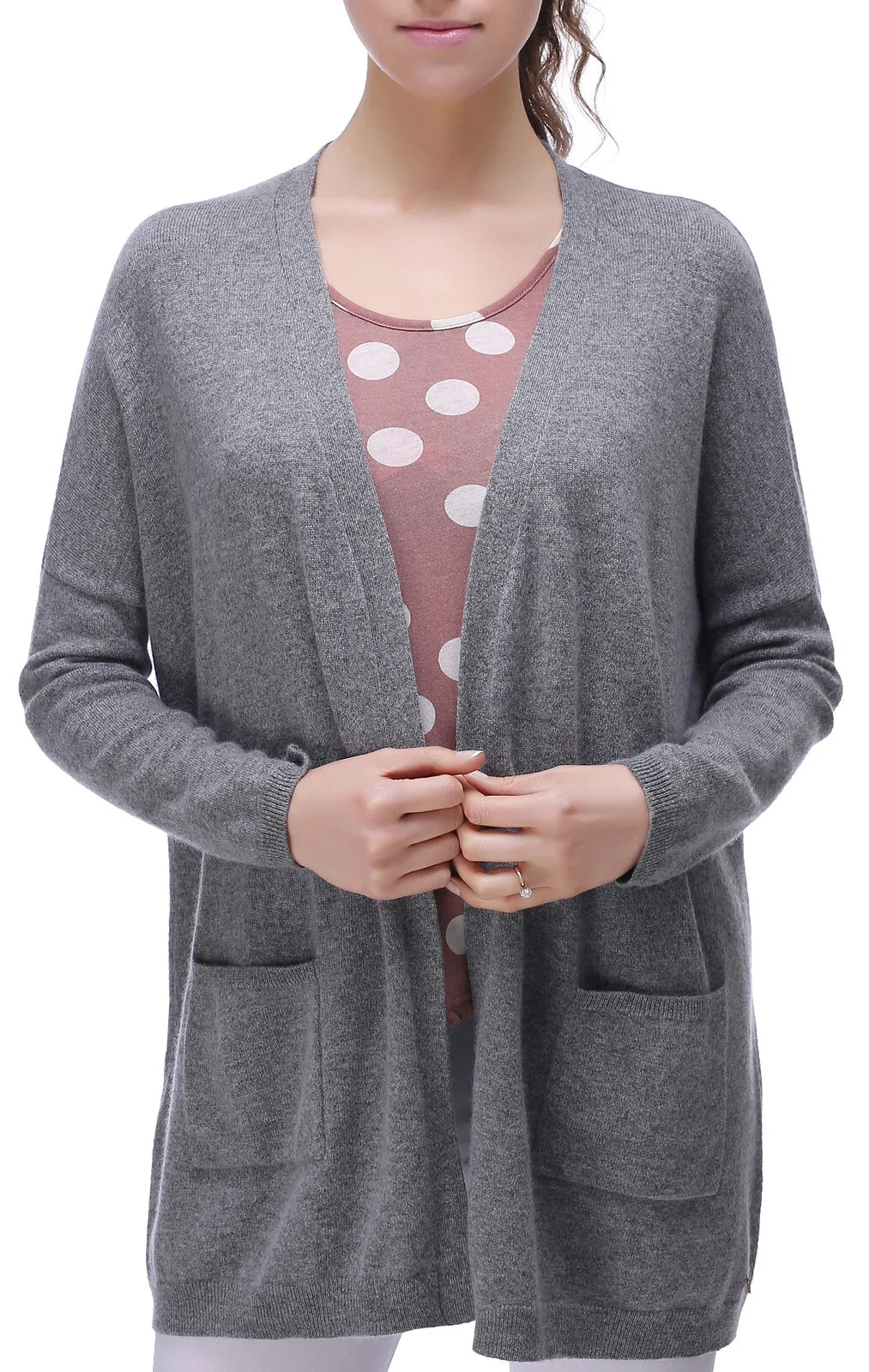 RH Women's Casual Open Front Cardigan Sweater Outwear Coat w/ Pocket Top RH2058