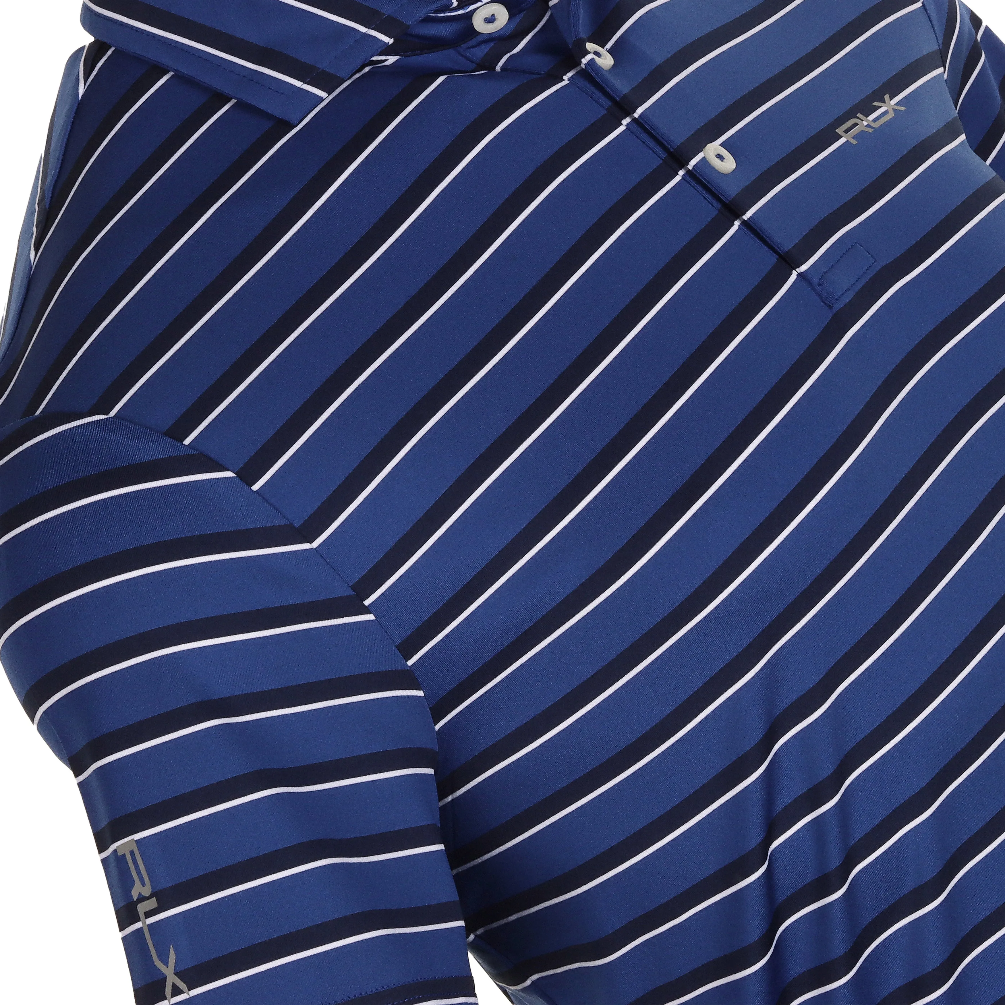 RLX Ralph Lauren Stripe Print Polo Shirt