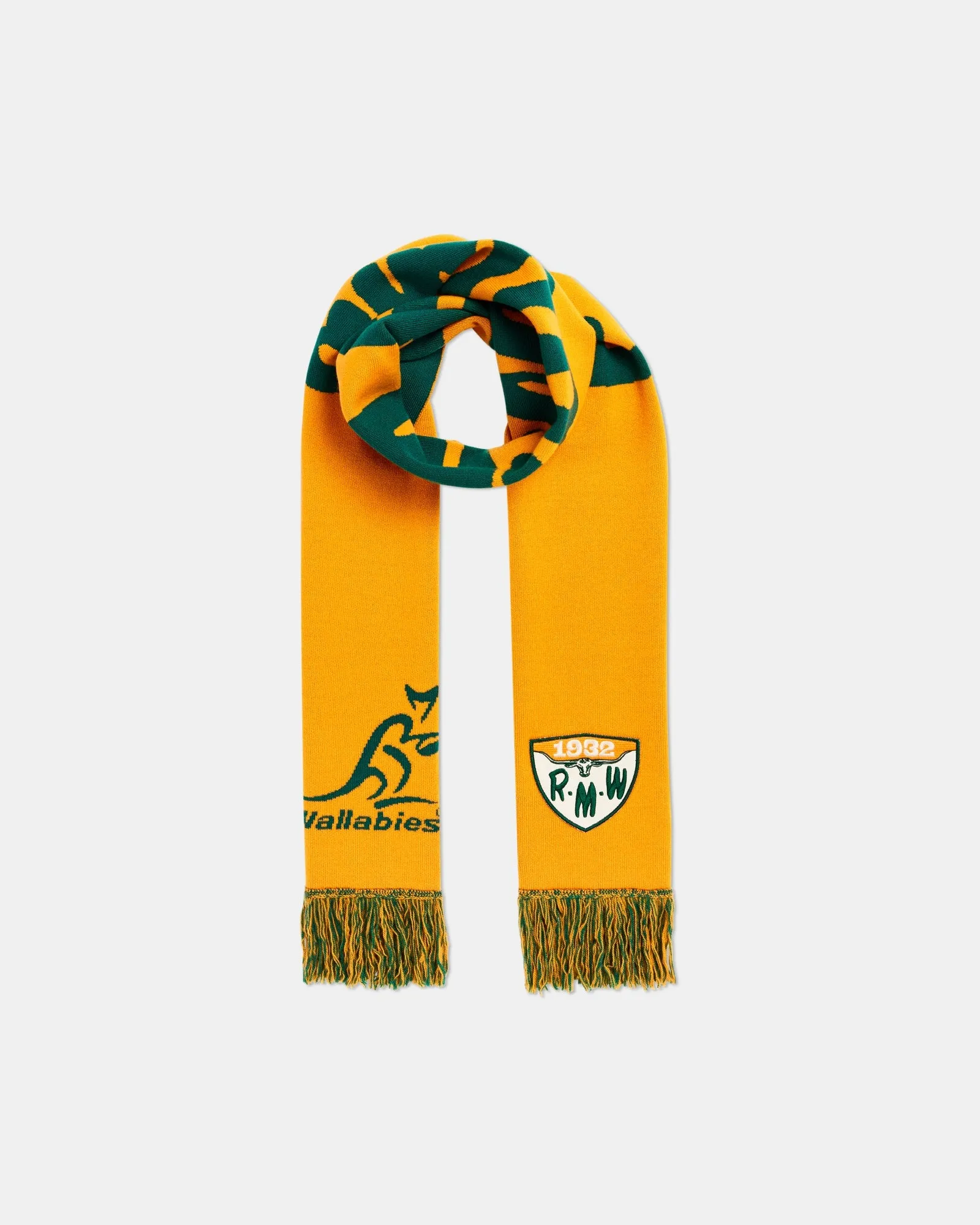 R.M.Williams - Wallabies Heritage Scarf - Gold