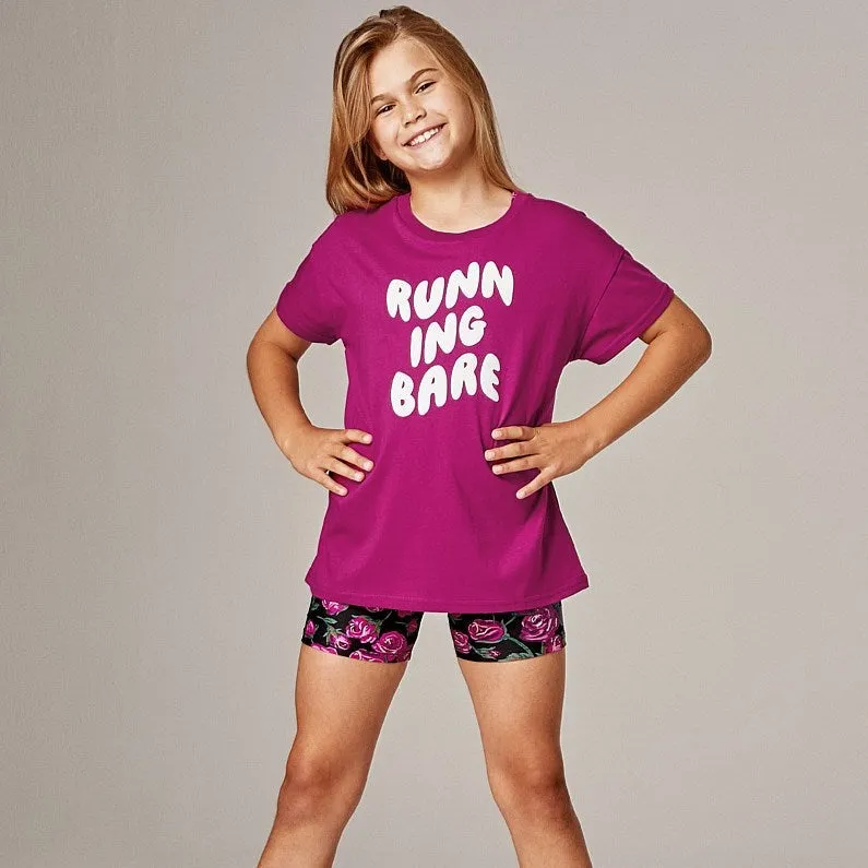 Running Bare Girls Quarterback Tee