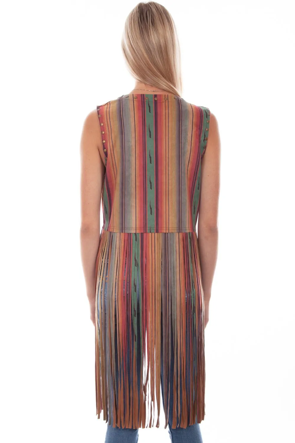 Scully Womens Serape Print Serape Polyester Blend Fashion Vest