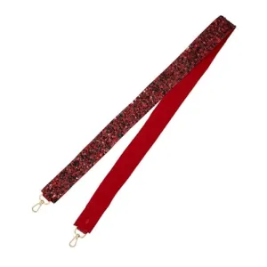 Sequin Strap - Red and Black