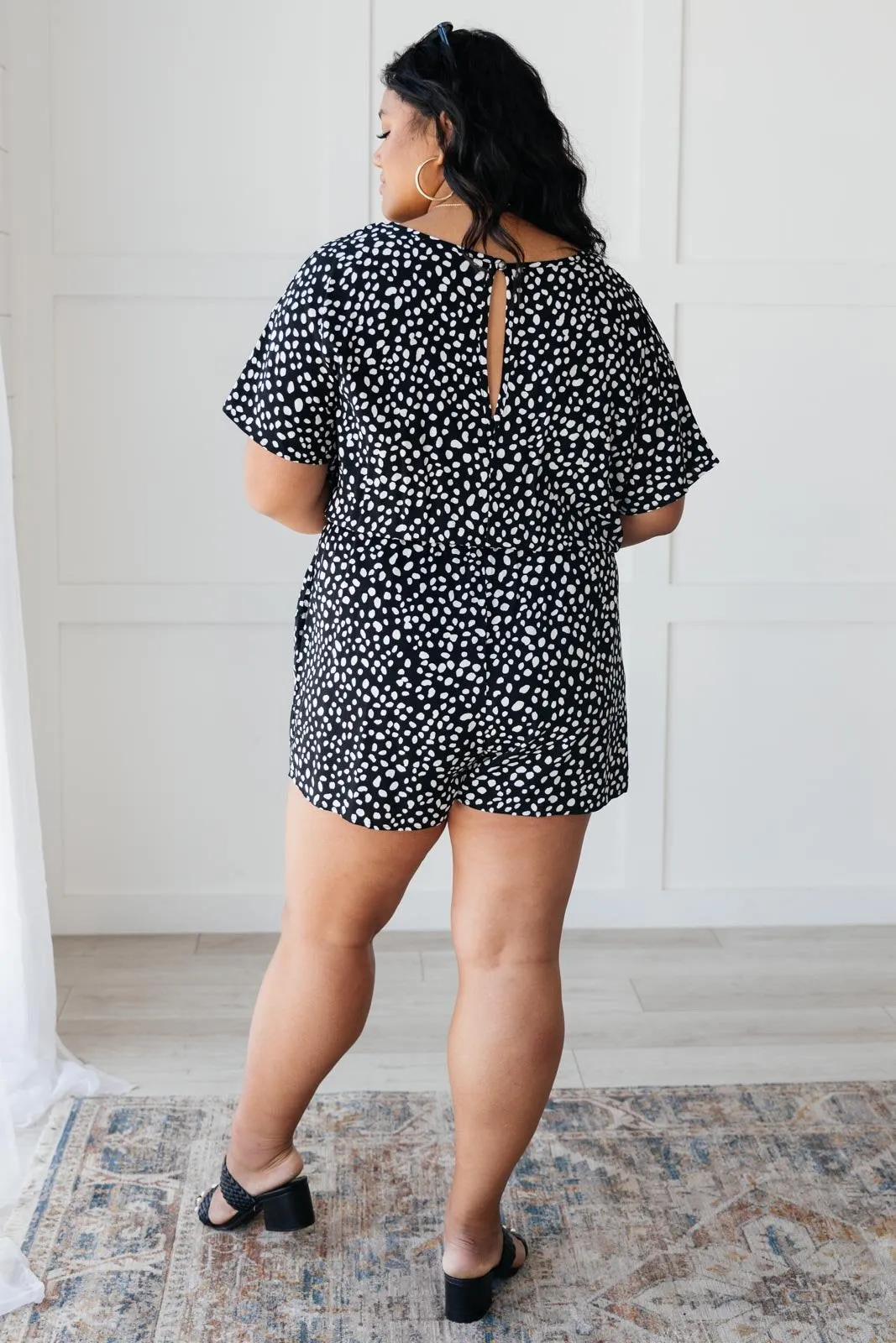 Set 'n' Sassy Romper in Black & White