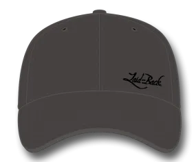 Simple Laid-Back Embroidered Flex Hat-Dark Grey