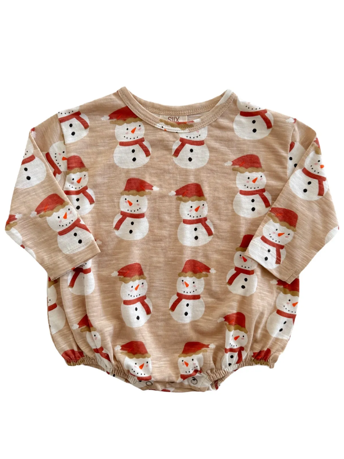 Snowman / Organic Long Sleeve T-Shirt Bubble