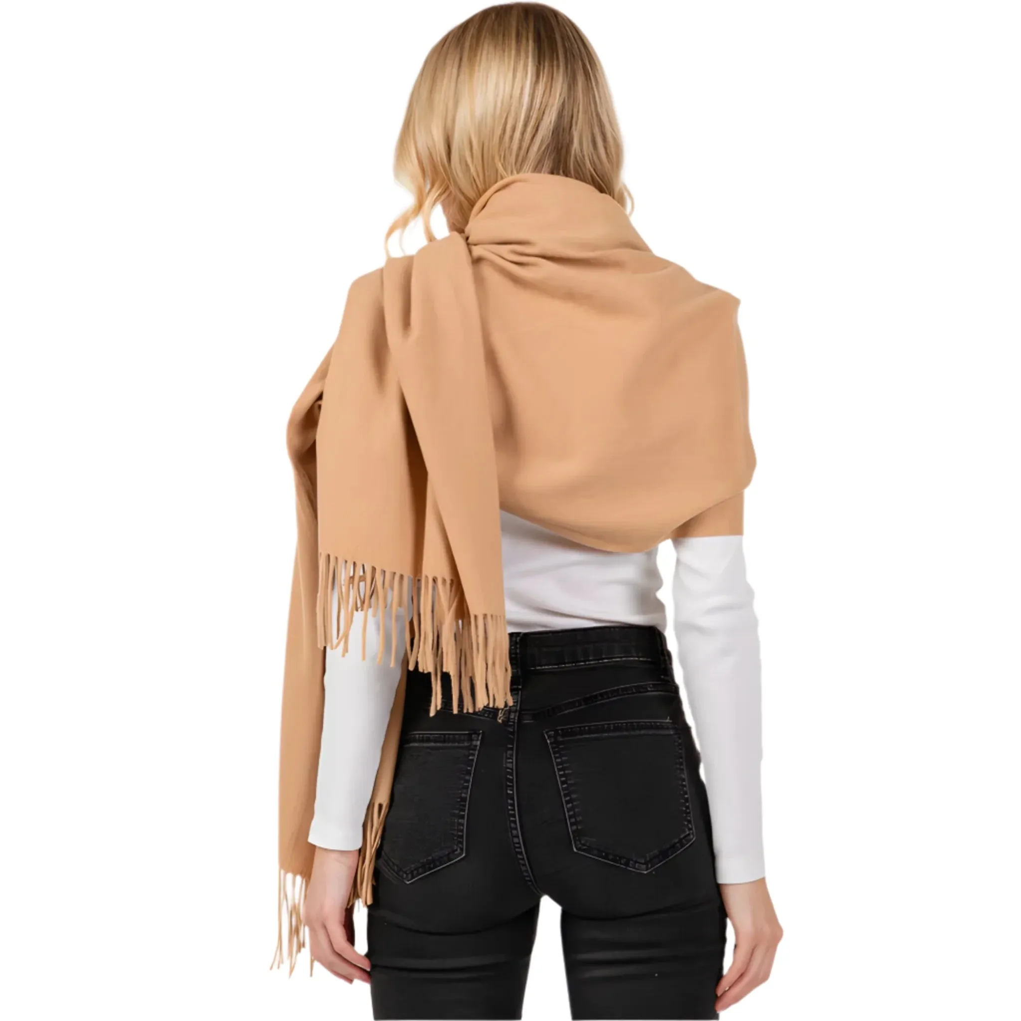 Solid Color Oblong Scarf