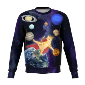 Space Hero Cat 3D Unisex Sweater