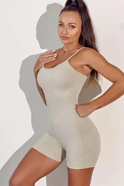 Spaghetti Strap Active Romper