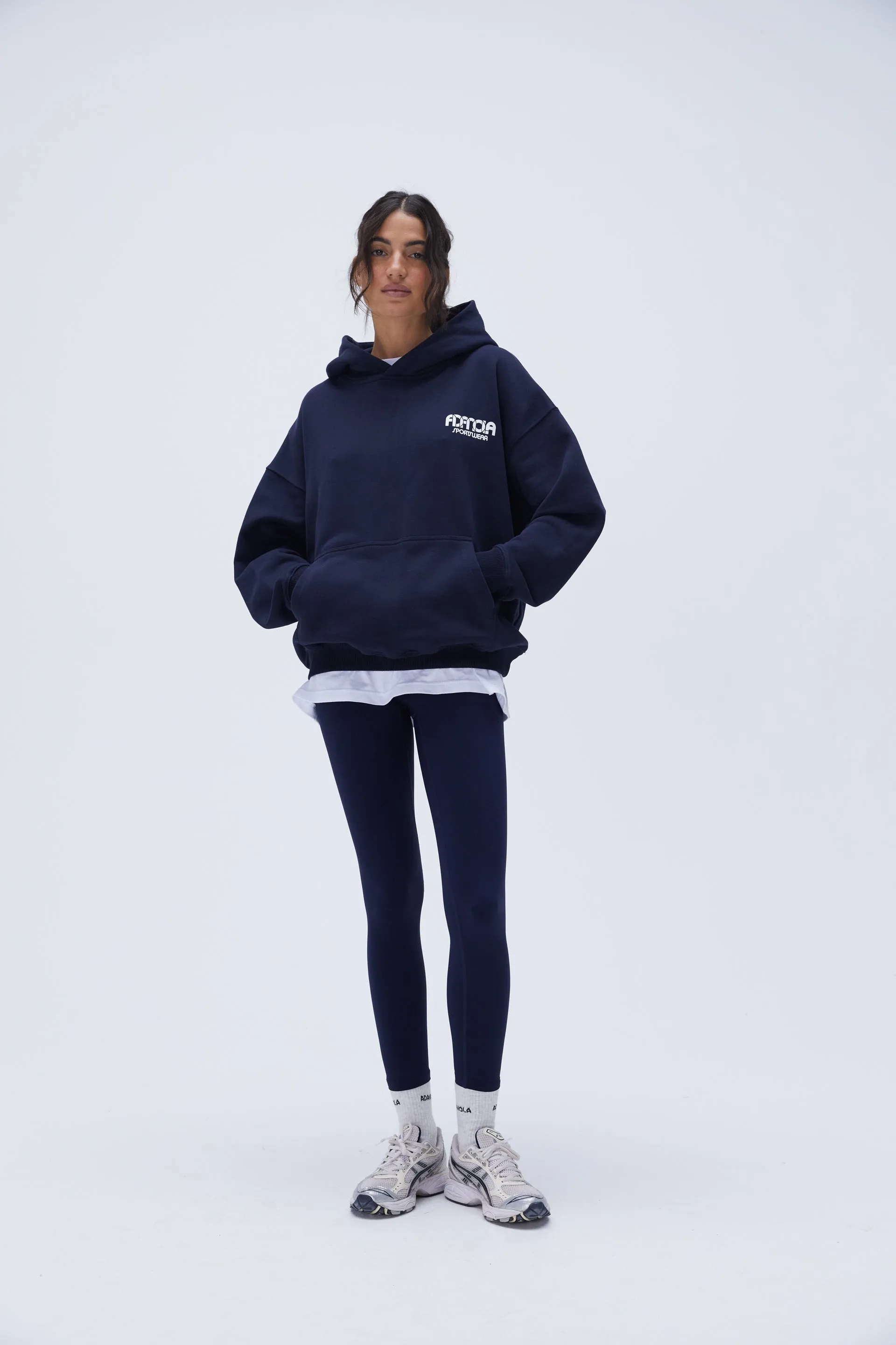 Sportswear Oversized Hoodie - Navy Blue