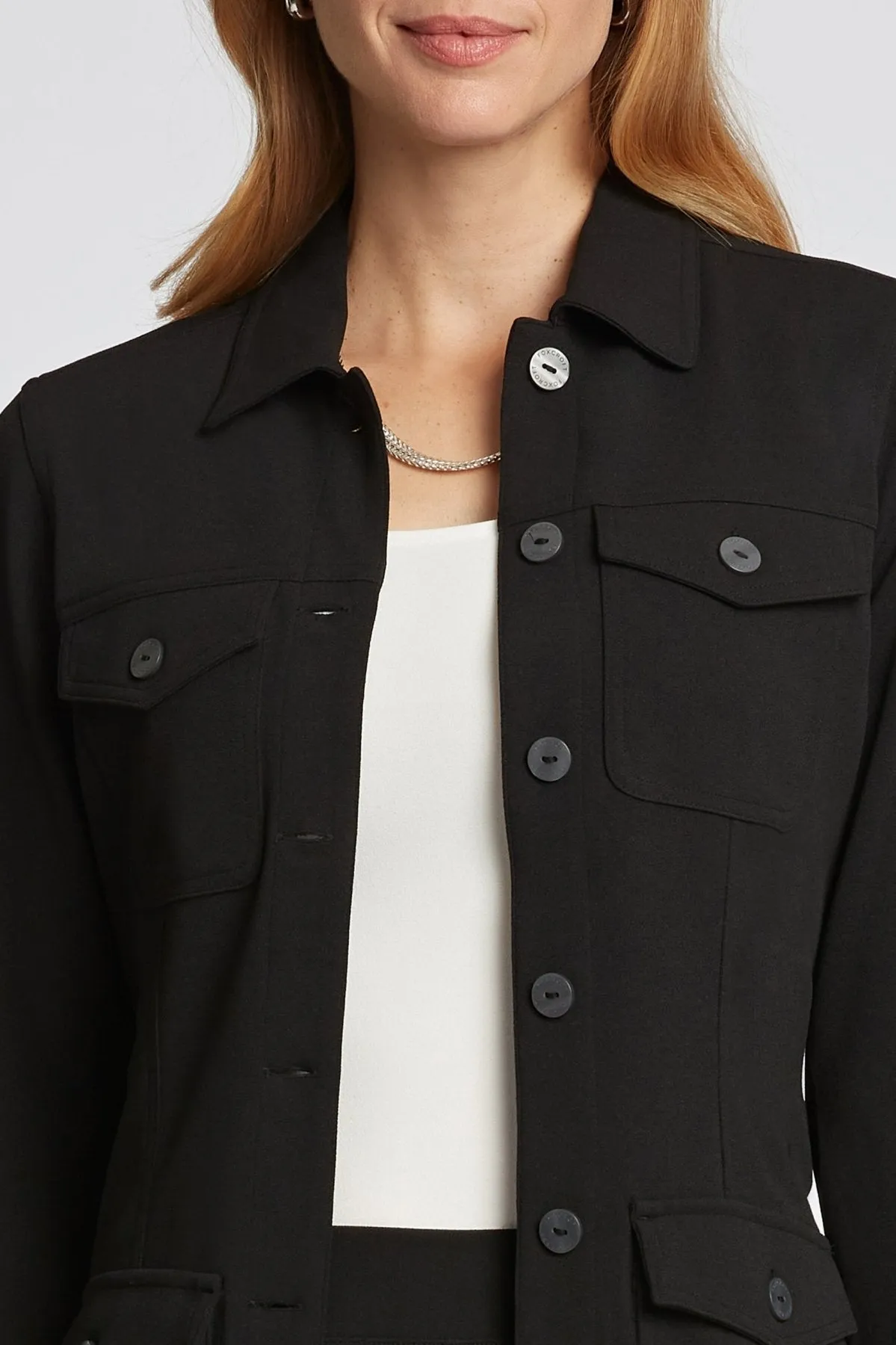 Stella Knit Crepe Belted Jacket