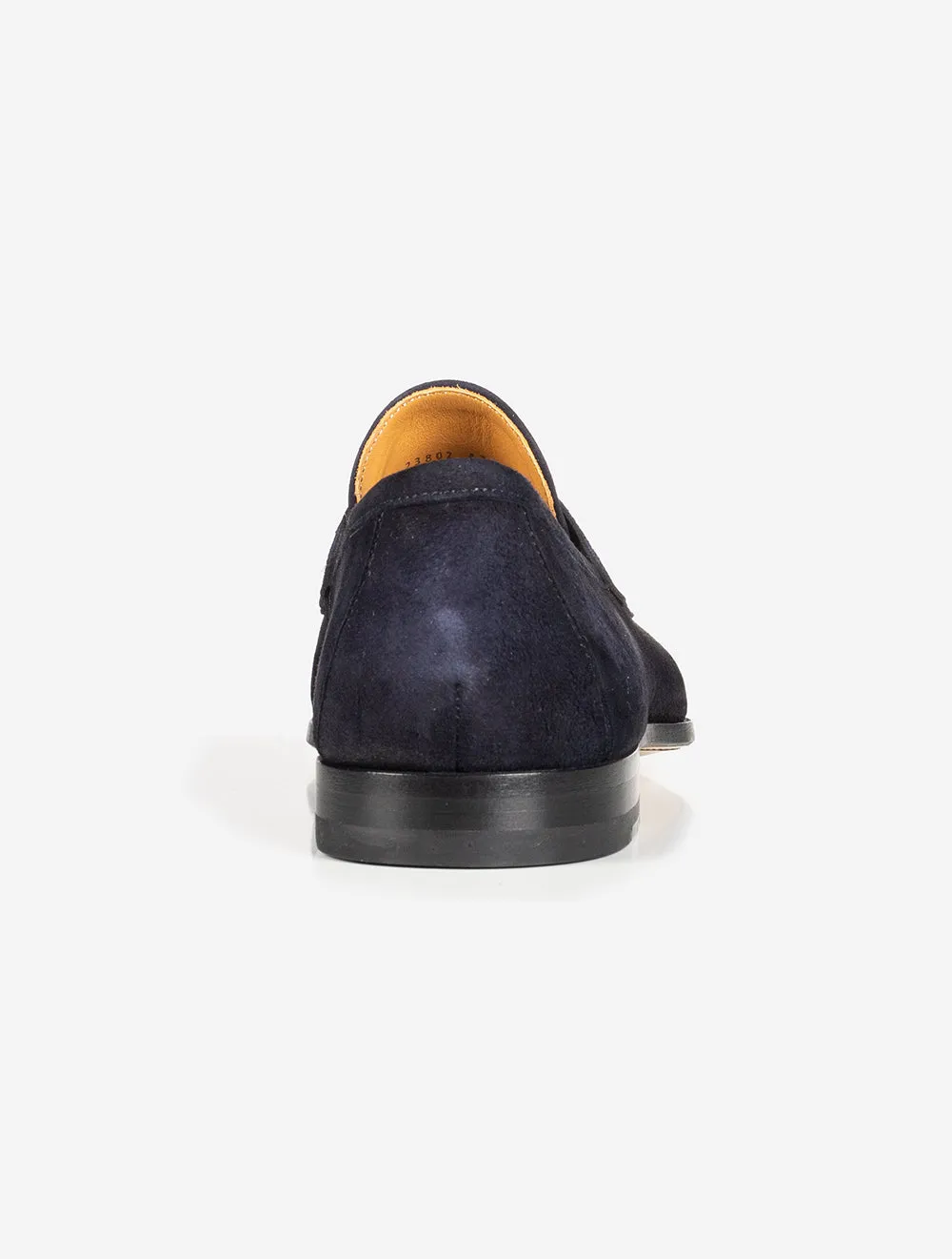 Suede Slip On Loafer Navy