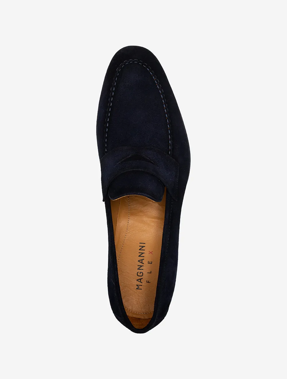 Suede Slip On Loafer Navy