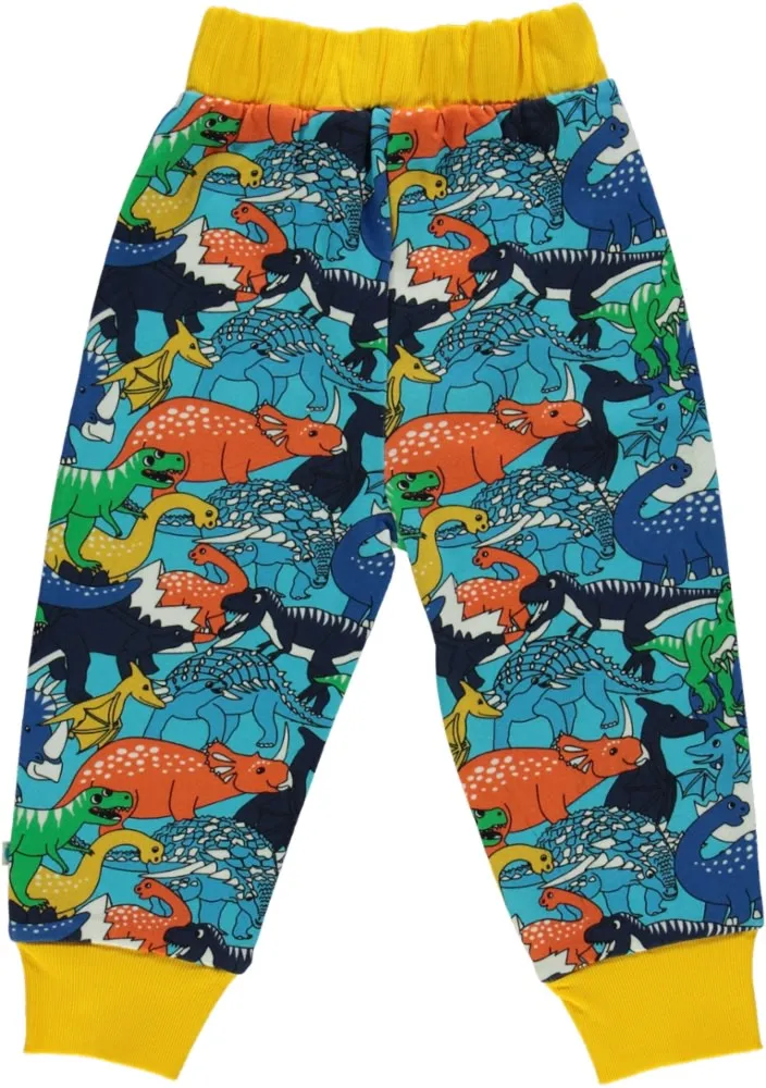 Sweatpants with dinosaurs