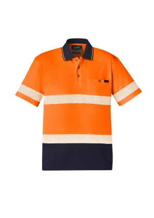 Syzmik Workwear | Unisex Hi Vis Segmented Short Sleeve Polo (Hoop Taped) | ZH535