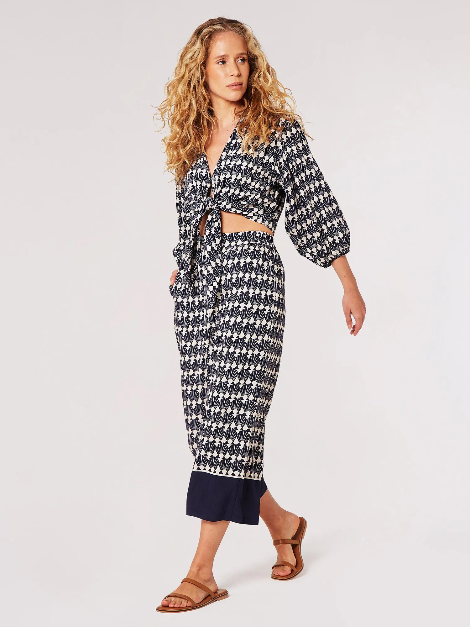 The Shell Geo Border Culottes