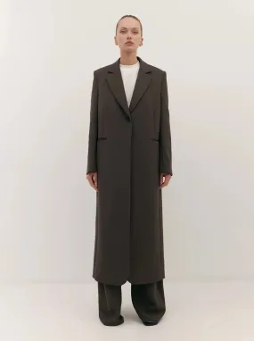 TUXEDO COAT: UMBER