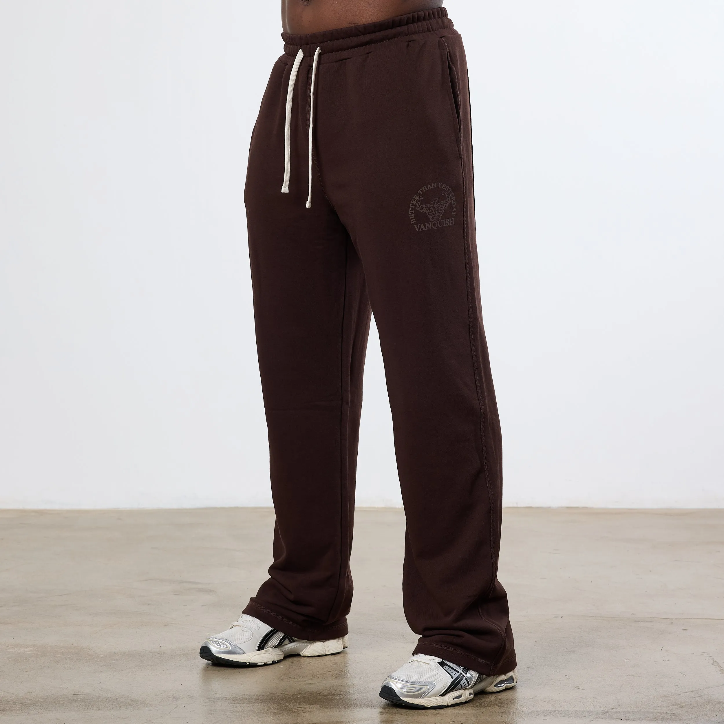 Vanquish Dark Brown Unconquerable Strength Straight Leg Sweatpants