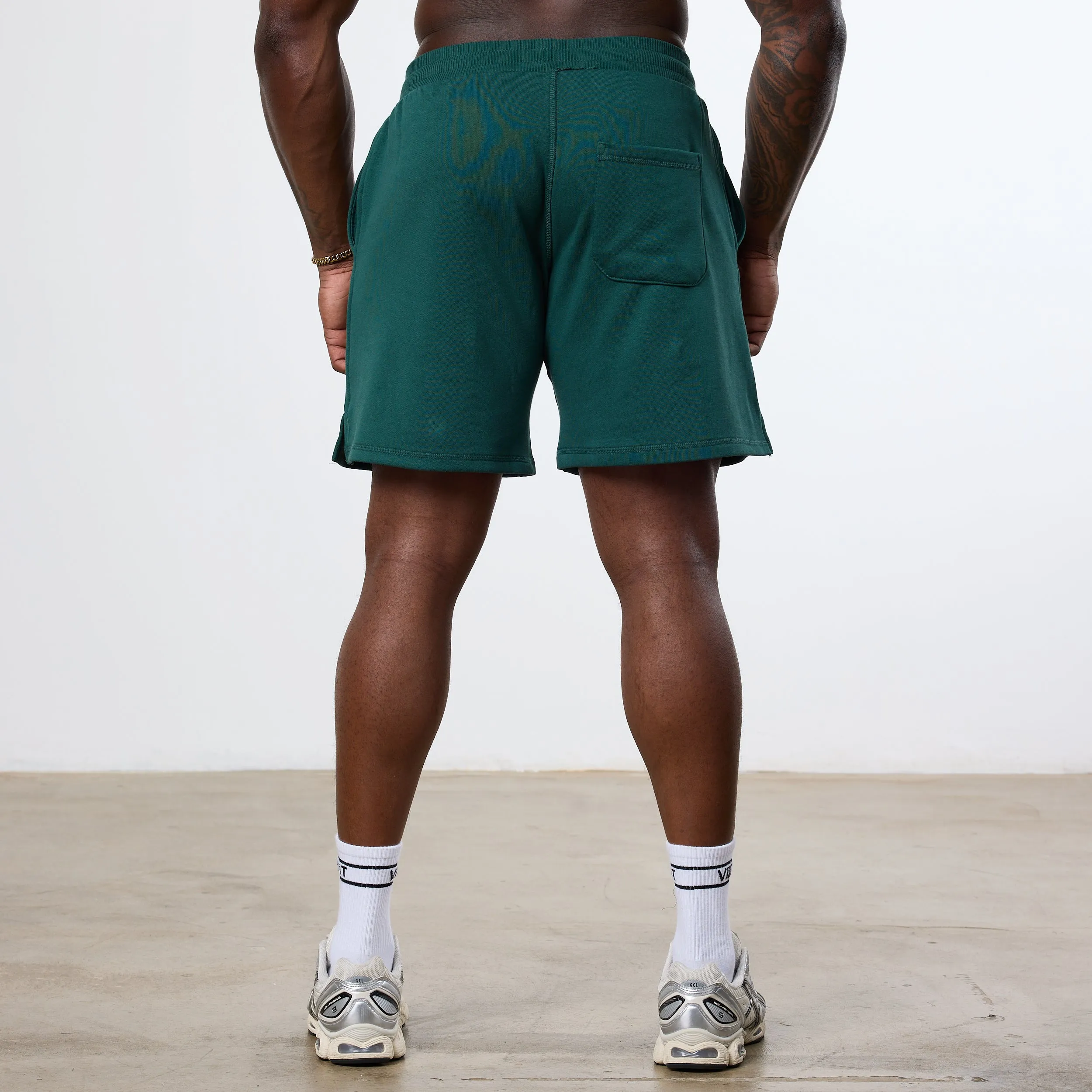 Vanquish Forest Green Unconquerable Strength Wide Leg Shorts