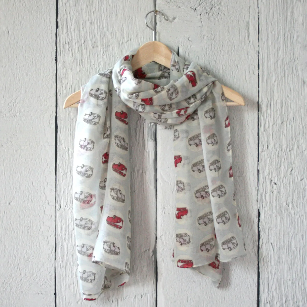 Vintage Campervan Print Scarf