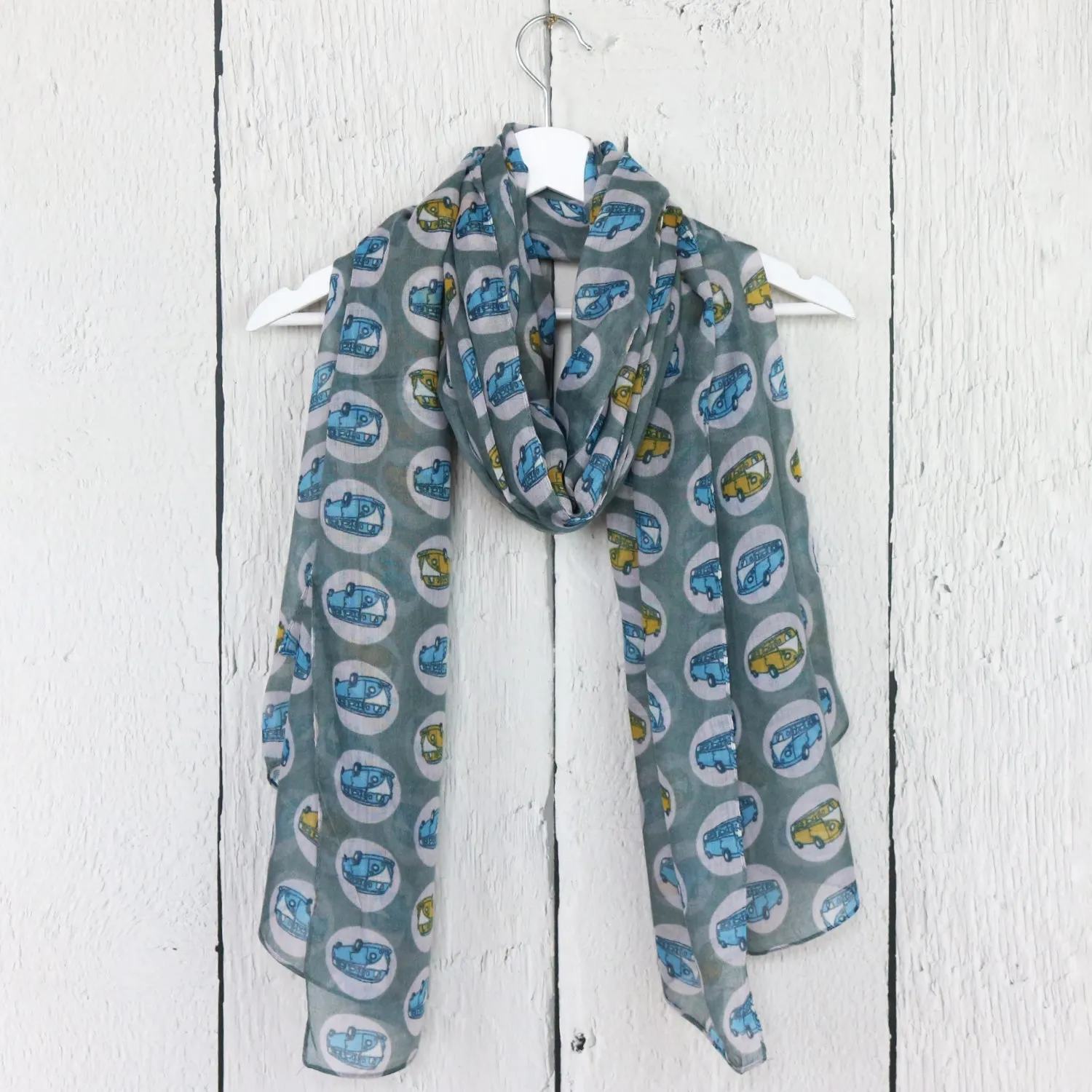 Vintage Campervan Print Scarf