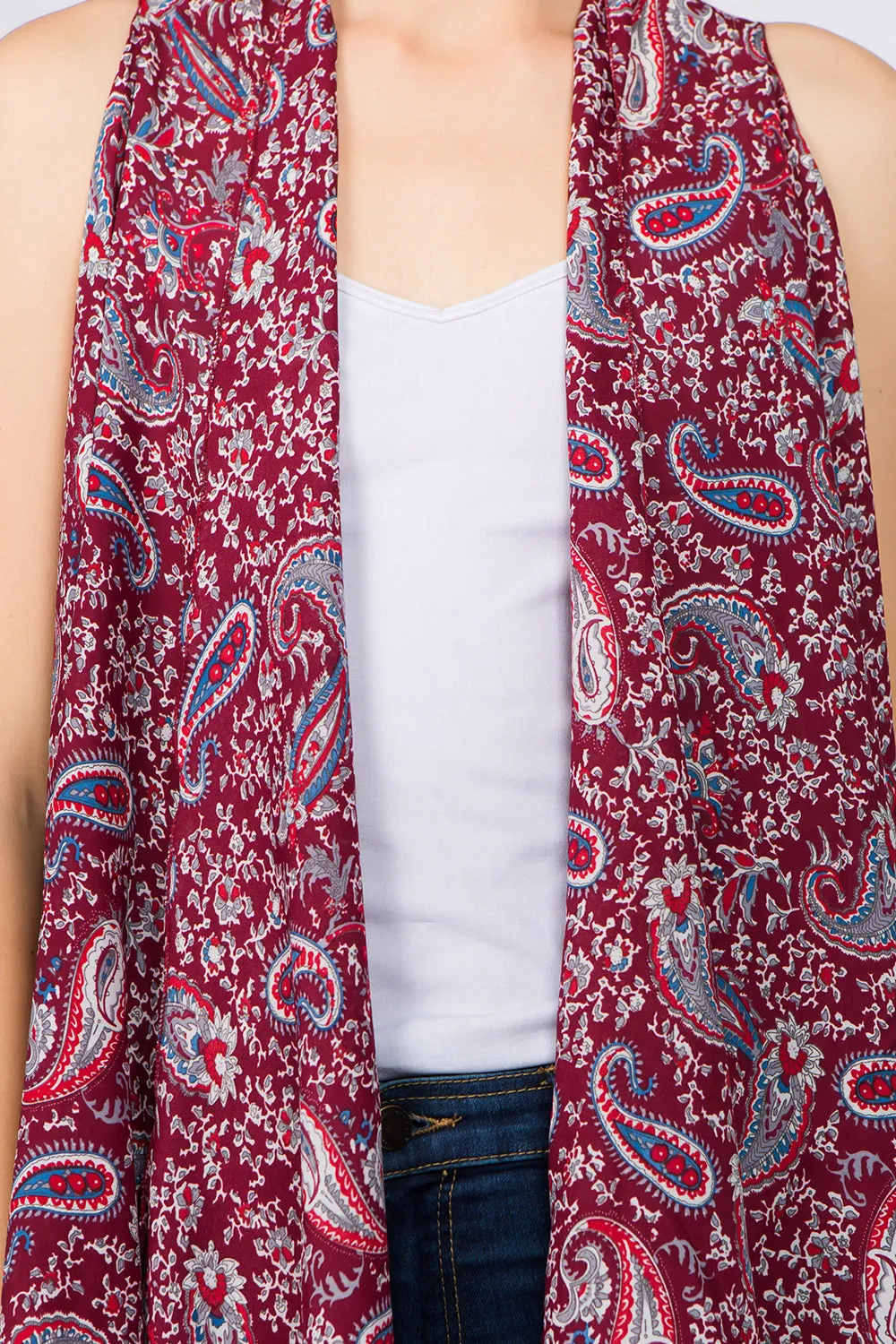 VP-94B6 b paisley design vest