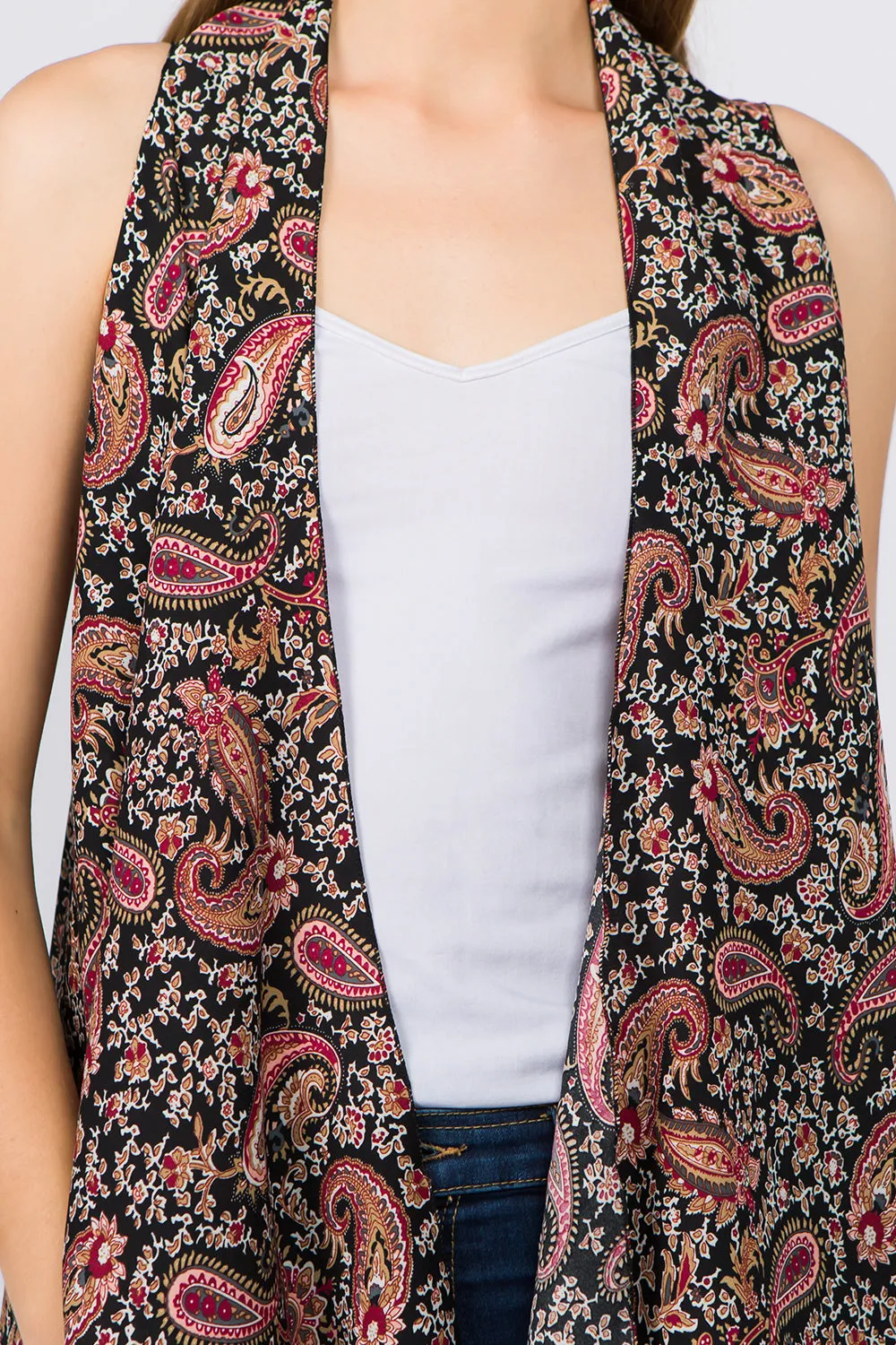 VP-94B6 b paisley design vest