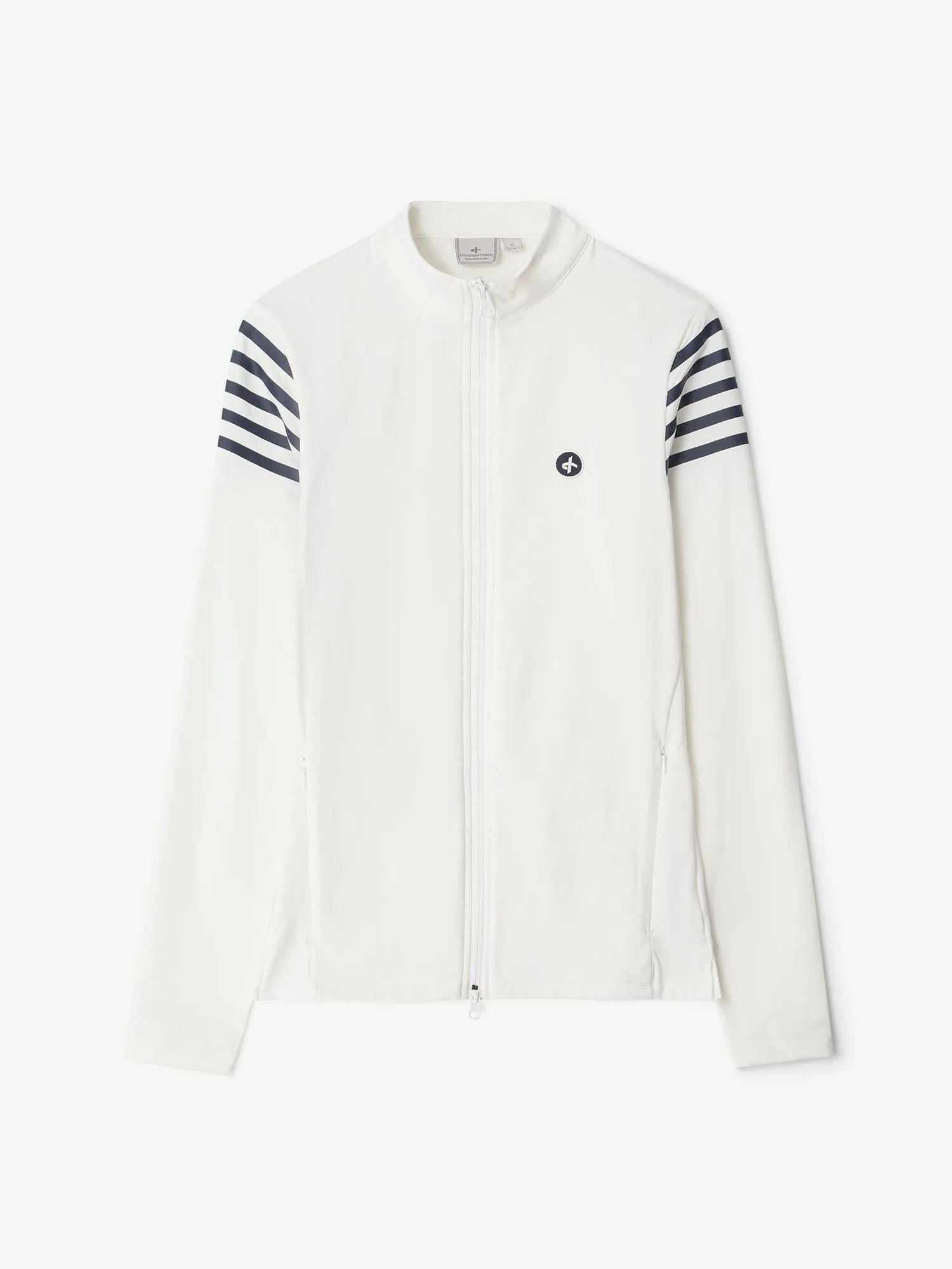 W SPORTY FULL ZIP White