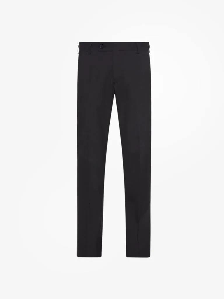 WES Formals Black Relaxed Fit Trousers