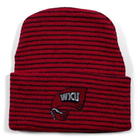 Western Kentucky Stripe Knit Cap