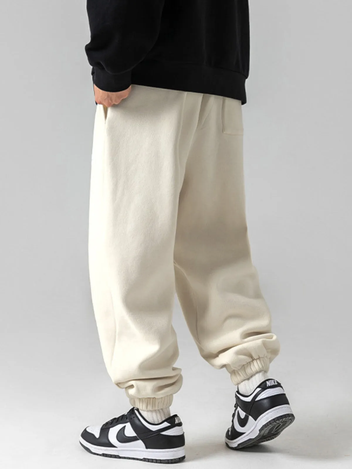 WLS Retro Japanese Print Loose Long Sweatpants