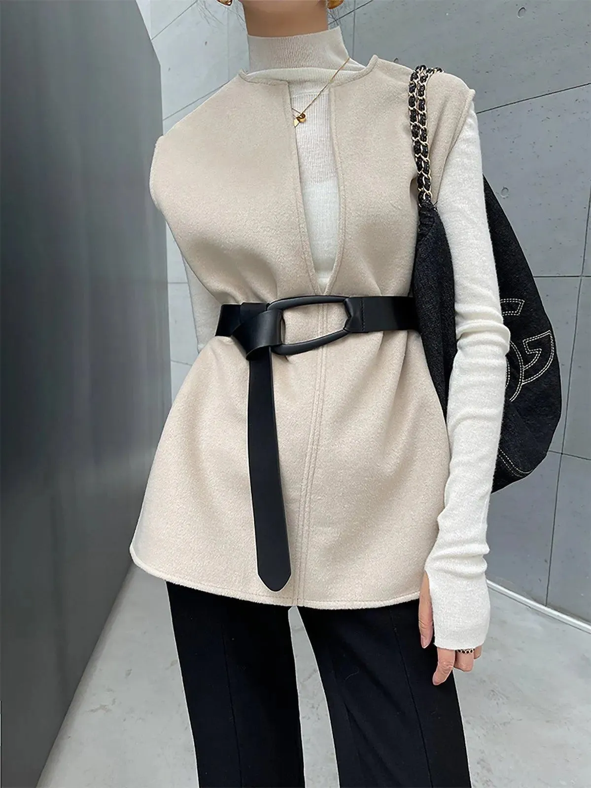 Women Beige Wool Vest,Wool Waistcoat,Beige Waistcoat,Oversize Vest,Oversize Waistcoat,Waistcoat women,Autumn Vest,Winter Fall Waistcoat