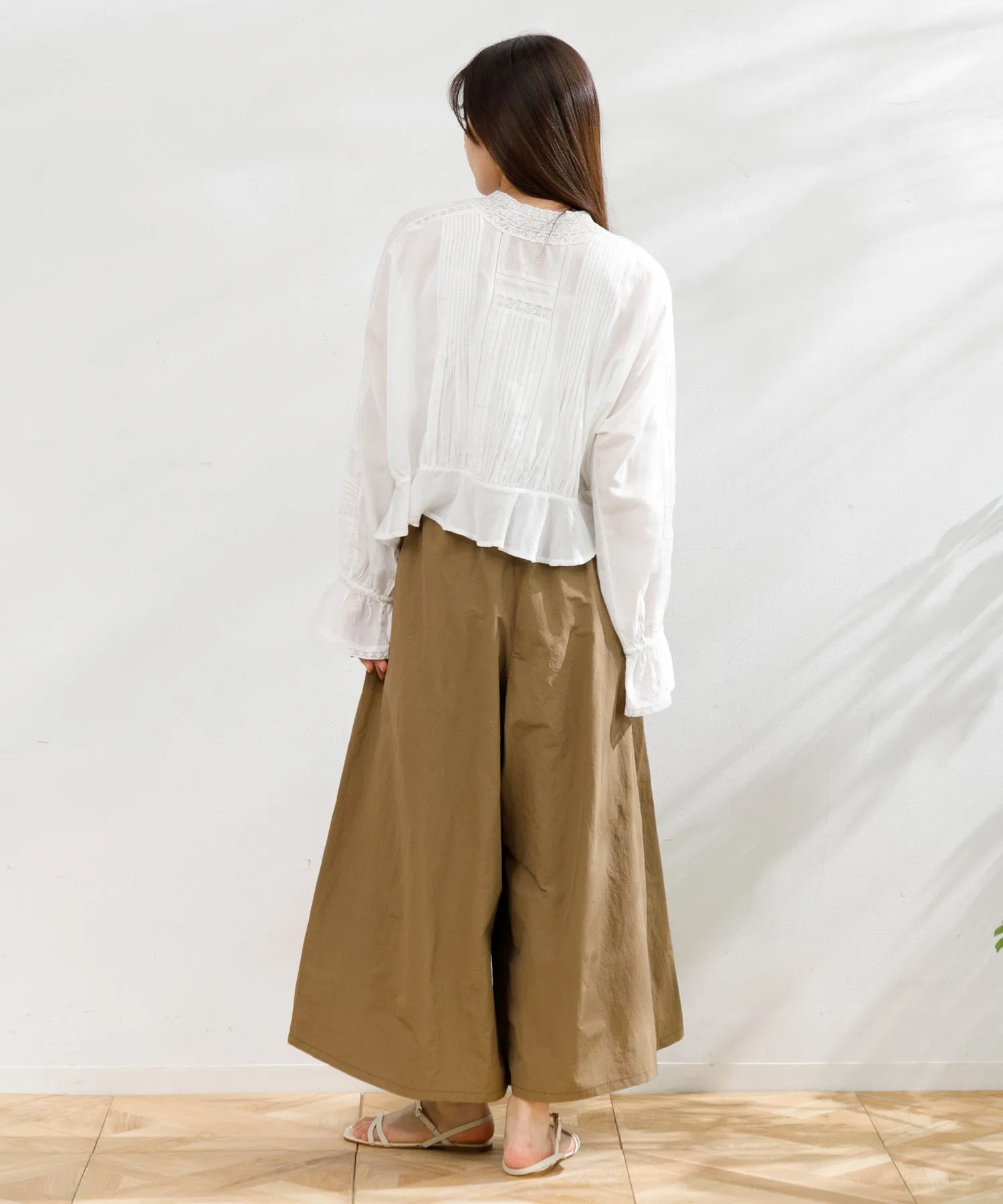 【WOMEN】GRAMICCI NYLON FLARE PANT