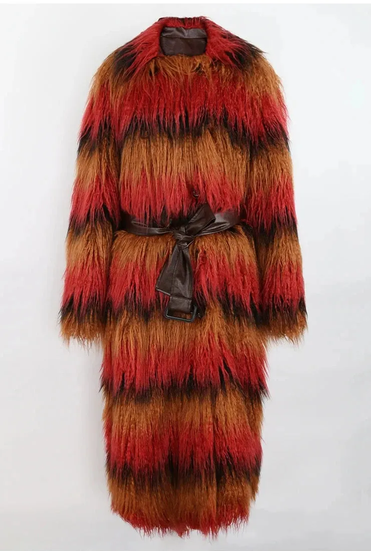 Women's Motif Annice Faux Fur Coat Jacket