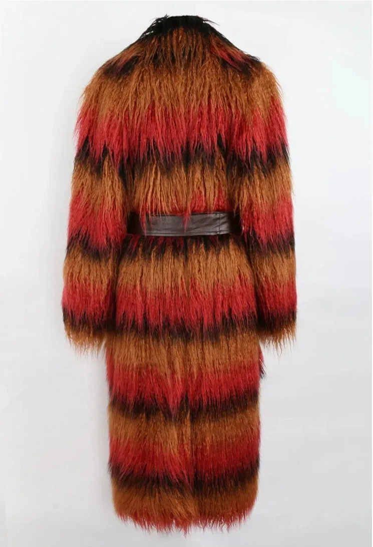 Women's Motif Annice Faux Fur Coat Jacket