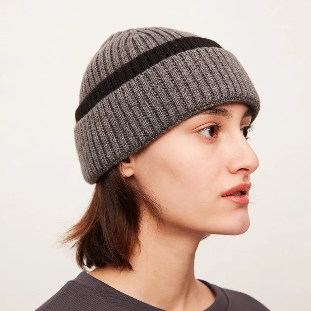 Women's Winter Contract Color Heated Knit Hat