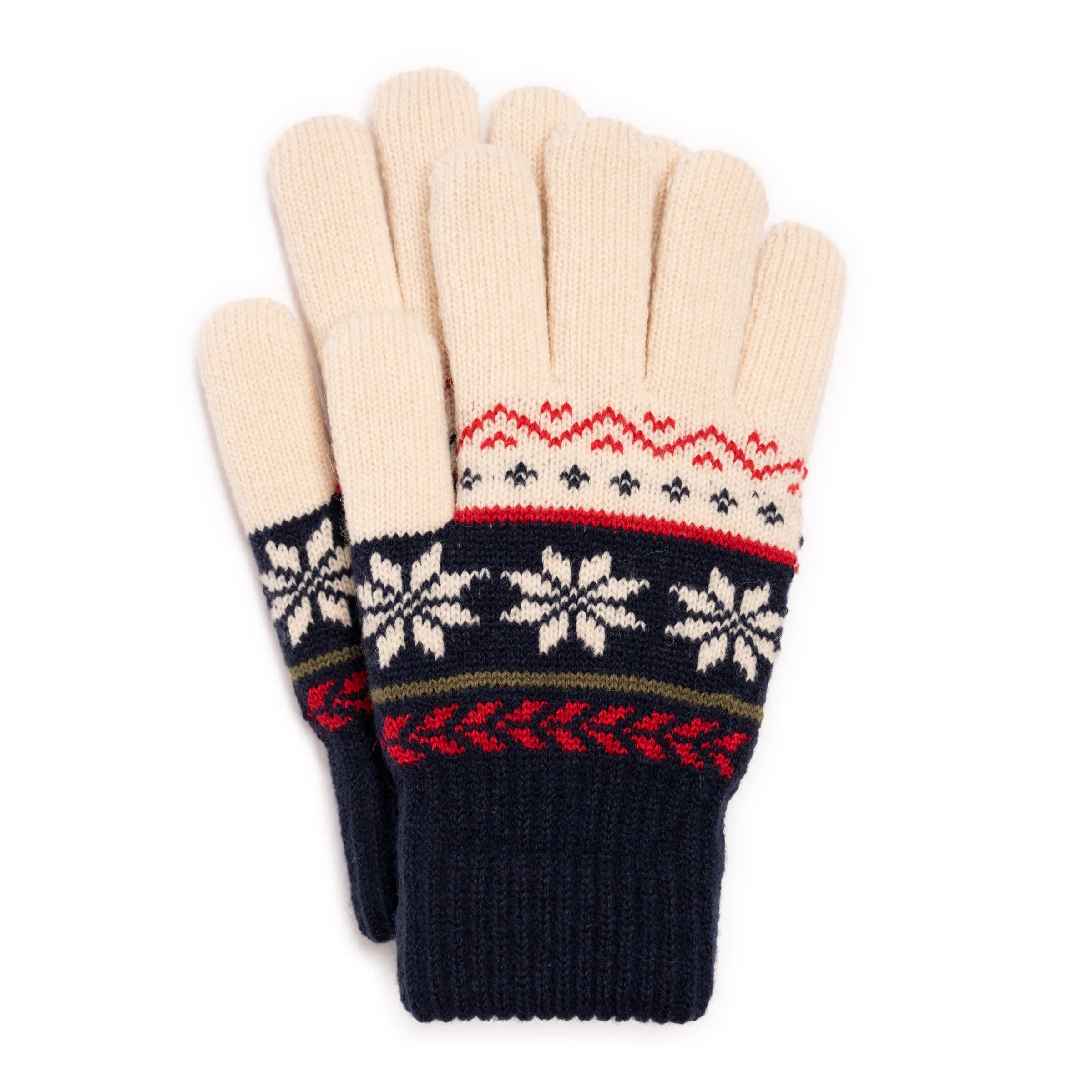 Women's Wool Blend Cuff Cap and Glove Set