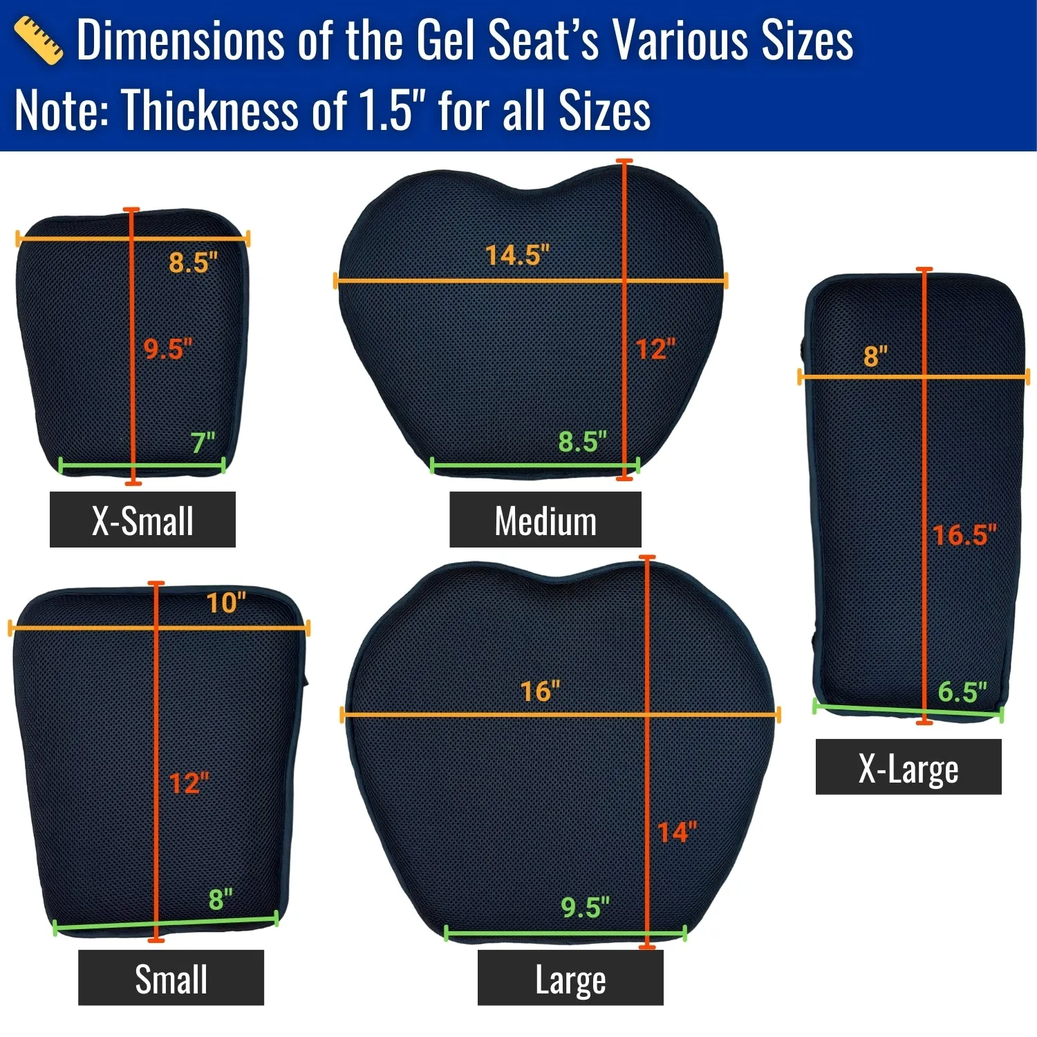 X-Tender® Motorcycle Gel Seat Pad