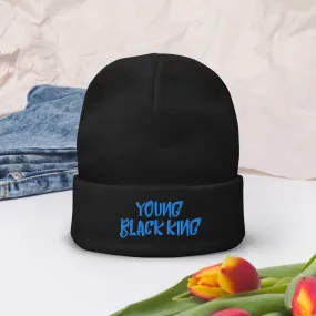 Young Black King Knit Beanie