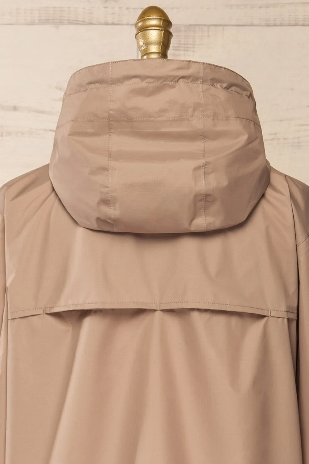 Zamora Taupe | Packable Rain Jacket