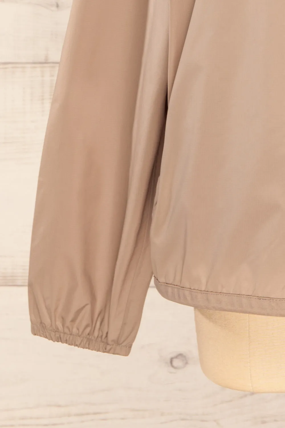 Zamora Taupe | Packable Rain Jacket